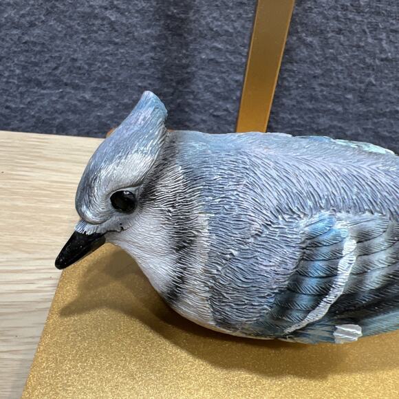 Blue Jay Family Birds Resin Mom Dad Baby Lof of 3 Excellent Condition - Picture 6 of 11